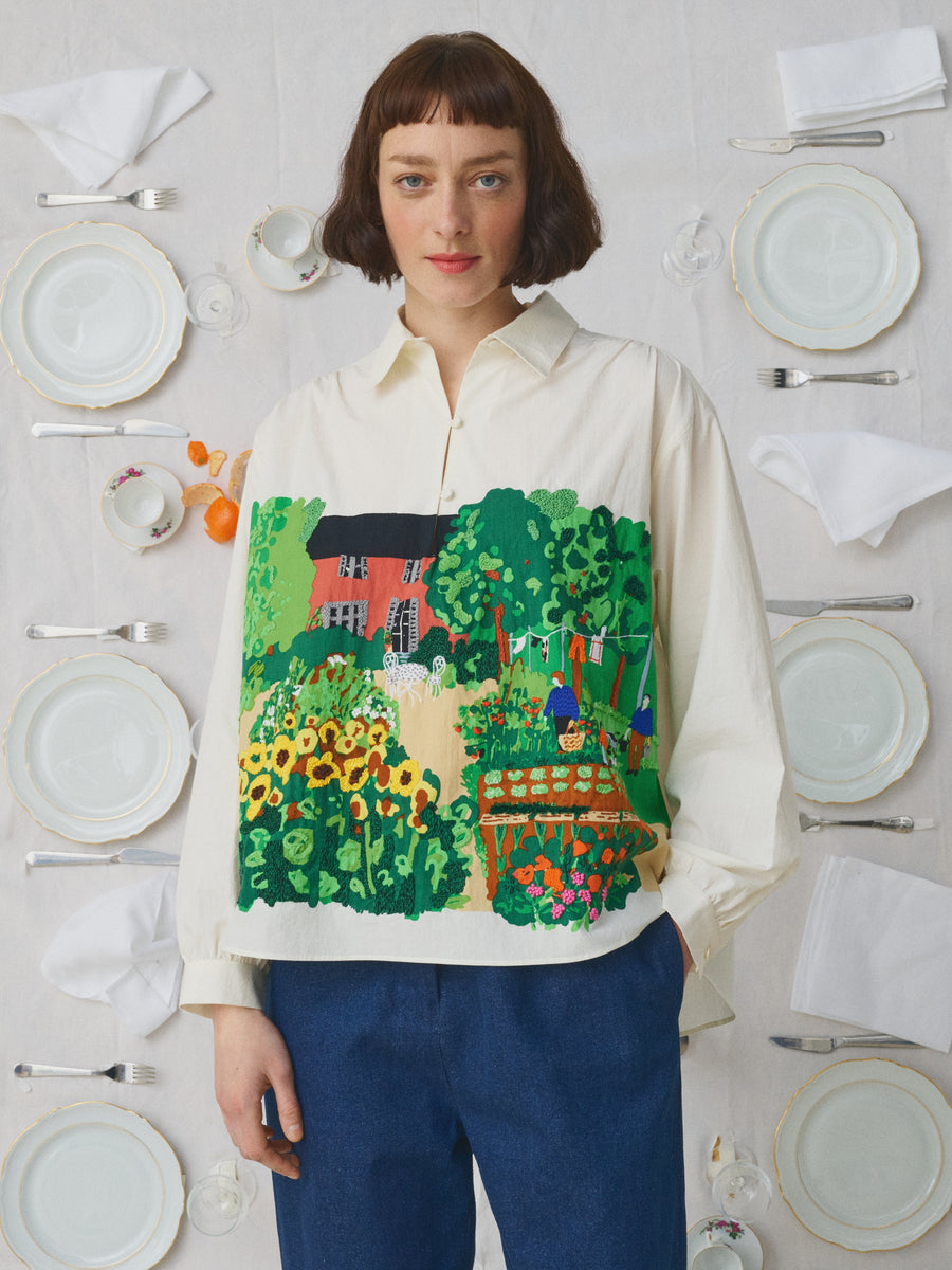 MII COLLECTION/ミーコレクション】MELODIE SHIRT - THE GARDEN