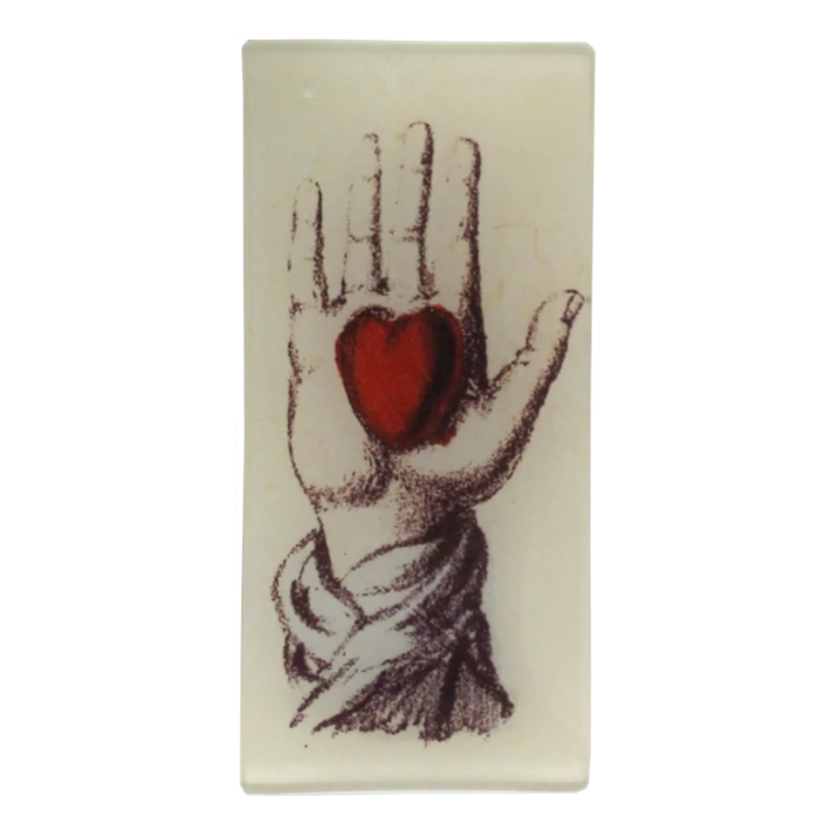 JOHN DERIAN ジョンデリアン　デコパージュプレート　ハート JOHN DERIAN】デコパージュプレート 2 of Hearts | フィール