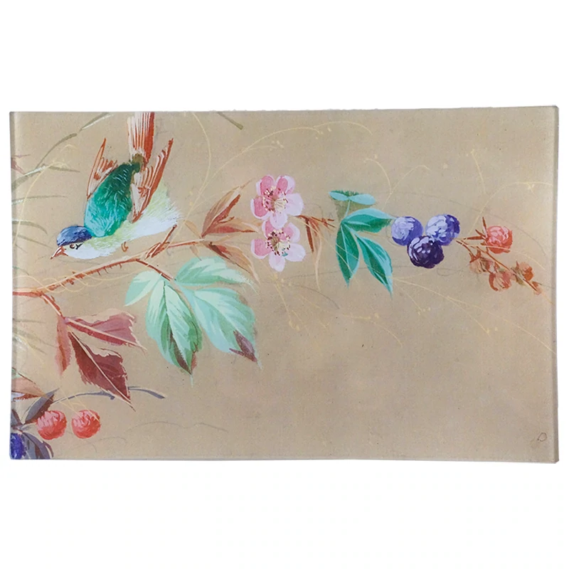 【JOHN DERIAN/ジョンデリアン】デコパージュプレート/Hummingbird Floral Wallpaper