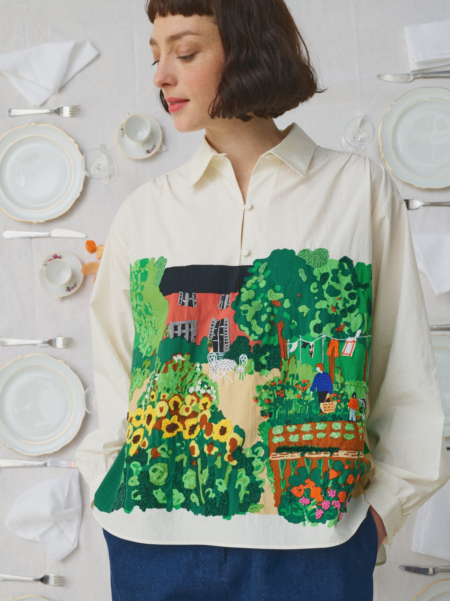 Mii_00様購入専用 MII COLLECTION/ミーコレクション】MELODIE SHIRT - THE GARDEN