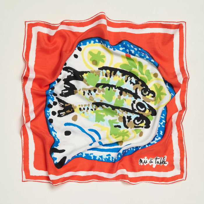 【Mii Collection/ミーコレクション】SILK SCARF 65 - THE TABLE