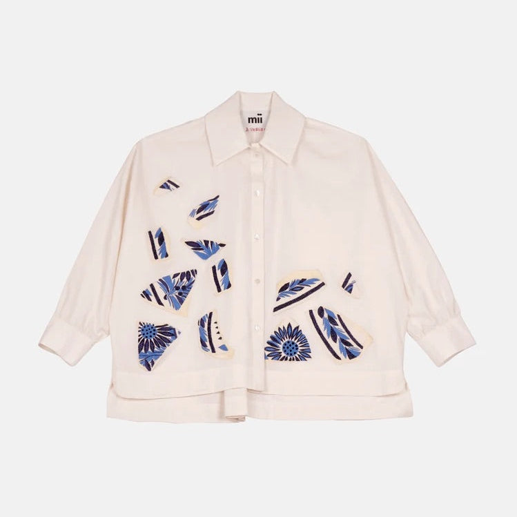 【Mii Collection/ミーコレクション】EMMANUELLA SHIRT - BROKEN PLATE