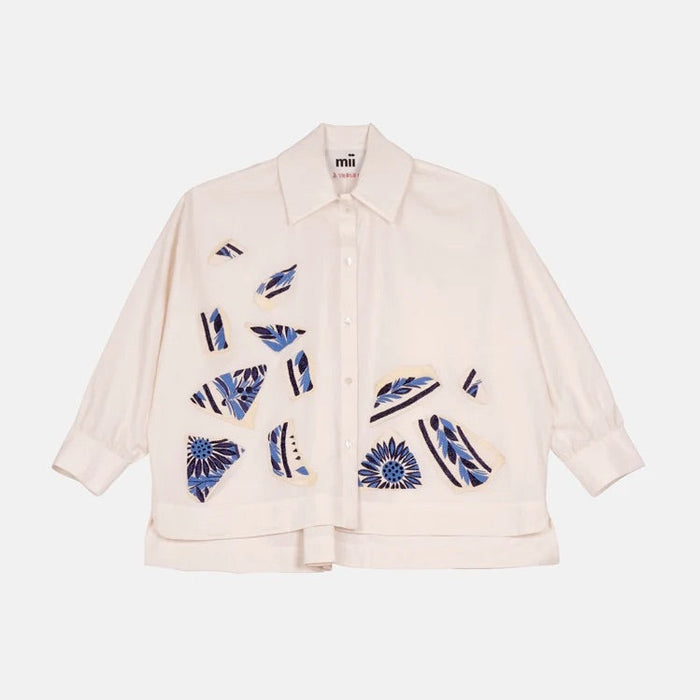 【Mii Collection/ミーコレクション】EMMANUELLA SHIRT - BROKEN PLATE