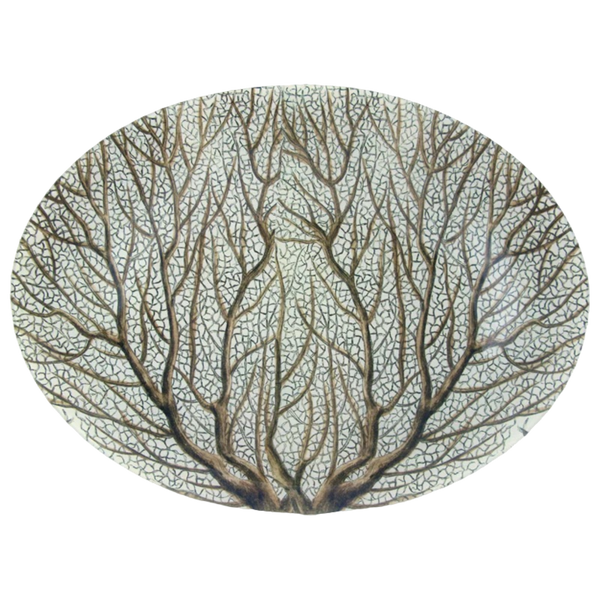 JOHN DERIAN/ジョンデリアン】デコパージュプレート/Large Fan Coral