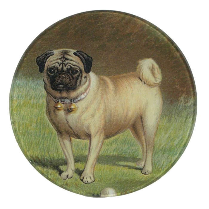 【JOHN DERIAN/ジョンデリアン】デコパージュプレート/Pug & Ball