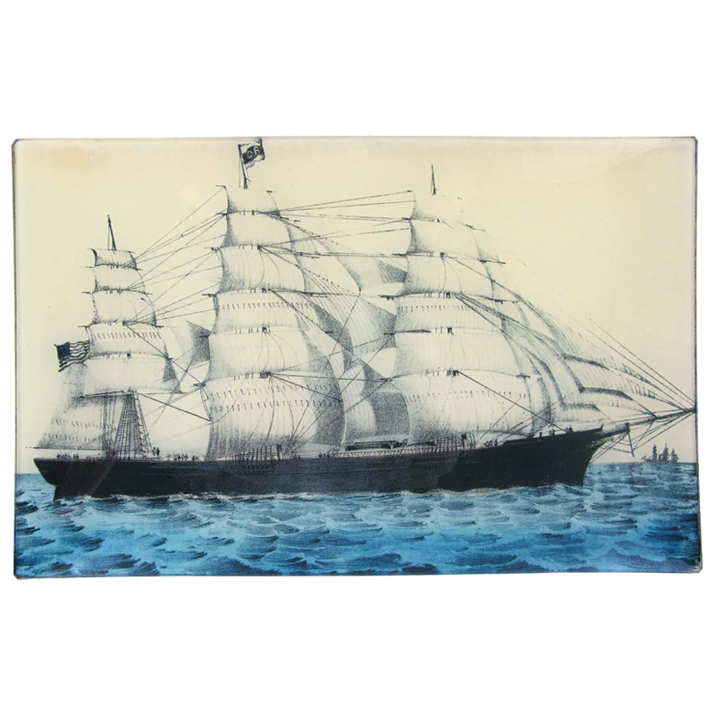 JOHN DERIAN/ジョンデリアン】デコパージュプレート/Clipper Ship JOHN DERIAN/ジョンデリアン】デコパージュプレート/Clipper Ship