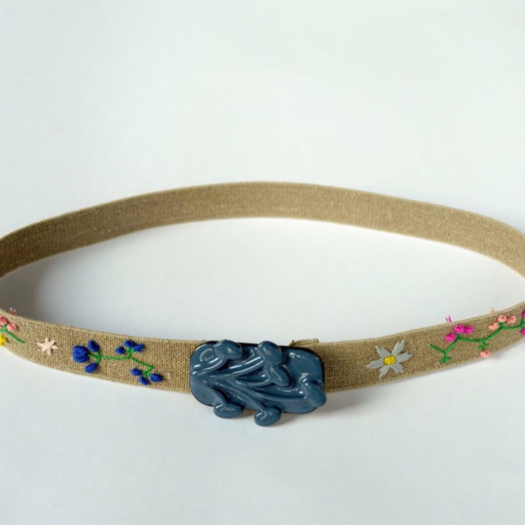 ベルト/BELT EMBROIDERED FLOWERS