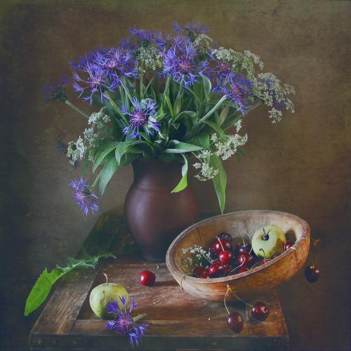 Berries and flowers